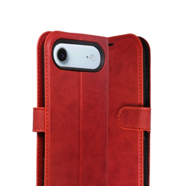 Mey İthalat®   iPhone 17 Air Trend S Plus Kapaklı Kılıf - Kırmızı