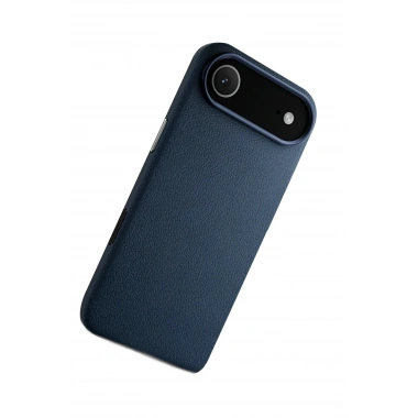 Mey İthalat® iPhone 17 Air Wonder Deri Magsafe Kapak - Lacivert
