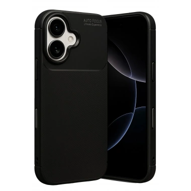 Mey İthalat®   iPhone 17 Auto Focus Karbon Kapak - Siyah