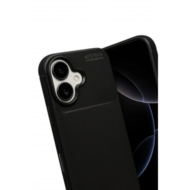 Mey İthalat®   iPhone 17 Auto Focus Karbon Kapak - Siyah