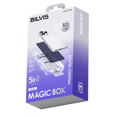 Mey İthalat®   iPhone 17 Bilvis 5in1 5D Magic Hayalet Cam Ekran Koruyucu - Siyah