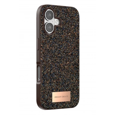 Mey İthalat® iPhone 17 Bright Simli Kapak - Gold