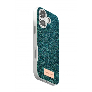 Mey İthalat®   iPhone 17 Bright Simli Kapak - Koyu Yeşil