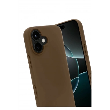 Mey İthalat®   iPhone 17 First Silikon - Kahverengi