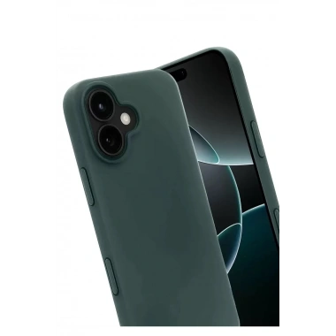 Mey İthalat®   iPhone 17 First Silikon - Koyu Yeşil