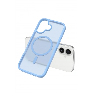 Mey İthalat®   iPhone 17 Jota Magsafe Kapak - Açık Mavi