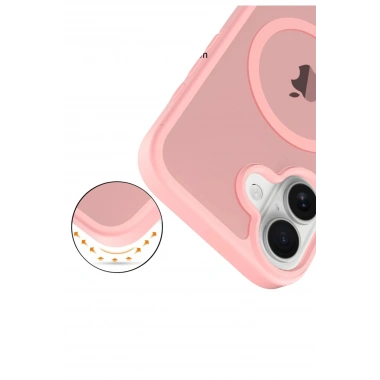 Mey İthalat®   iPhone 17 Jota Magsafe Kapak - Pudra