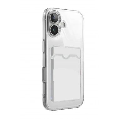 Mey İthalat®   iPhone 17 Kart Şeffaf Silikon - Şeffaf