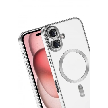 Mey İthalat®   iPhone 17 Kross Magneticsafe Kapak - Gümüş