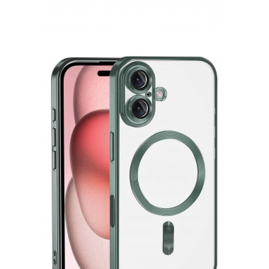 Mey İthalat®   iPhone 17 Kross Magneticsafe Kapak - Koyu Yeşil
