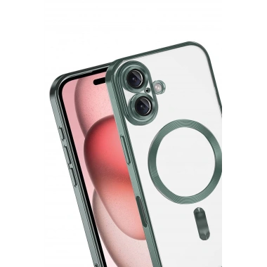 Mey İthalat®   iPhone 17 Kross Magneticsafe Kapak - Koyu Yeşil