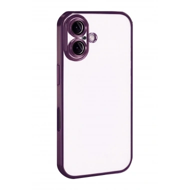 Mey İthalat®   iPhone 17  Lensli Silikon - Açık Mor