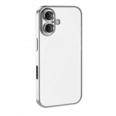 Mey İthalat®   iPhone 17  Lensli Silikon - Gümüş