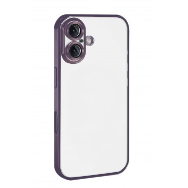 Mey İthalat®   iPhone 17  Lensli Silikon - Mor