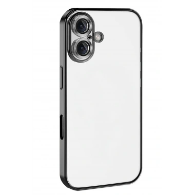 Mey İthalat®   iPhone 17  Lensli Silikon - Siyah