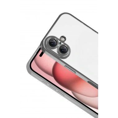 Mey İthalat®   iPhone 17  Lensli Silikon - Titan Gri