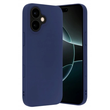 Mey İthalat®   iPhone 17 Nano içi Kadife Silikon - Lacivert