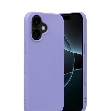 Mey İthalat®   iPhone 17 Nano içi Kadife Silikon - Lila