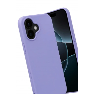 Mey İthalat®   iPhone 17 Nano içi Kadife Silikon - Lila