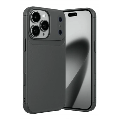 Mey İthalat®   iPhone 17 Pro Auto Focus Karbon Kapak - Gri