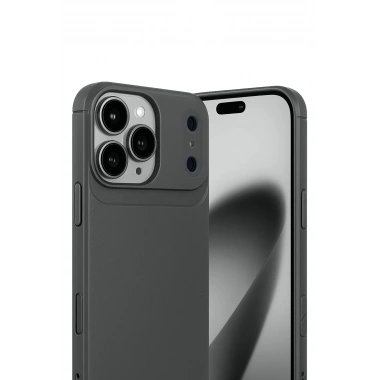 Mey İthalat®   iPhone 17 Pro Auto Focus Karbon Kapak - Gri
