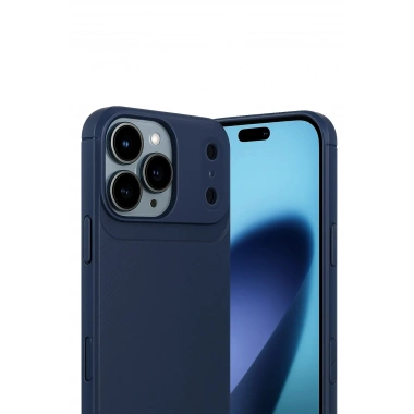 Mey İthalat®   iPhone 17 Pro Auto Focus Karbon Kapak - Lacivert