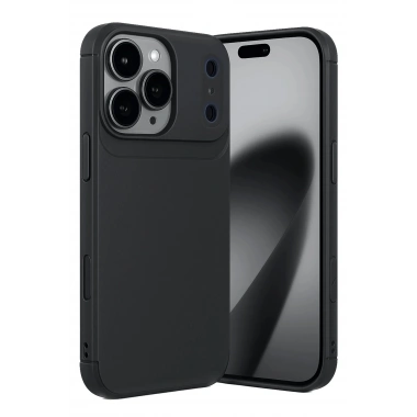 Mey İthalat®   iPhone 17 Pro Auto Focus Karbon Kapak - Siyah