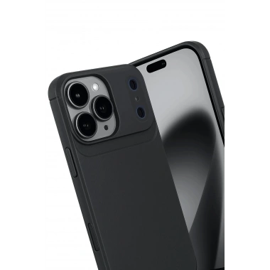 Mey İthalat®   iPhone 17 Pro Auto Focus Karbon Kapak - Siyah