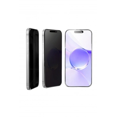 Mey İthalat®   iPhone 17 Pro Bilvis 5in1 5D Magic Hayalet Cam Ekran Koruyucu - Siyah