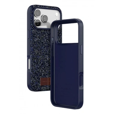Mey İthalat® iPhone 17 Pro Bright Simli Kapak - Mavi