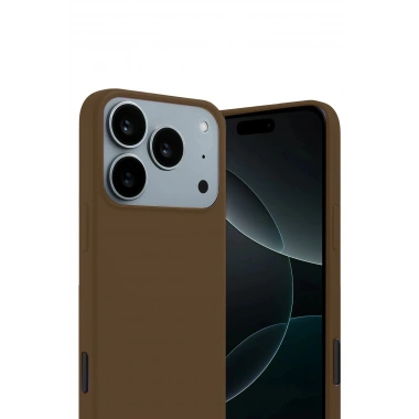Mey İthalat®   iPhone 17 Pro First Silikon - Kahverengi