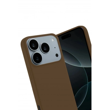 Mey İthalat®   iPhone 17 Pro First Silikon - Kahverengi
