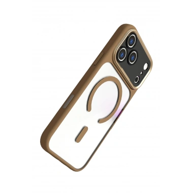 Mey İthalat®   iPhone 17 Pro Hazar Magsafe Kapak - Gold