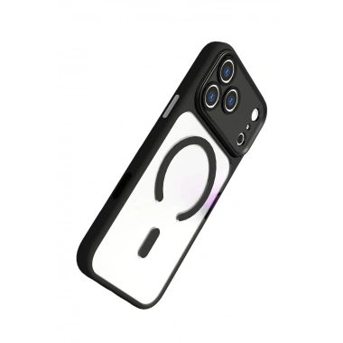 Mey İthalat®   iPhone 17 Pro Hazar Magsafe Kapak - Siyah