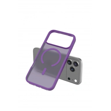 Mey İthalat®   iPhone 17 Pro Jota Magsafe Kapak - Derin Mor