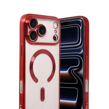Mey İthalat®   iPhone 17 Pro Kross Magneticsafe Kapak - Kırmızı
