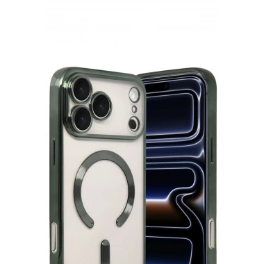 Mey İthalat®   iPhone 17 Pro Kross Magneticsafe Kapak - Koyu Yeşil