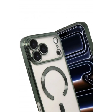 Mey İthalat®   iPhone 17 Pro Kross Magneticsafe Kapak - Koyu Yeşil