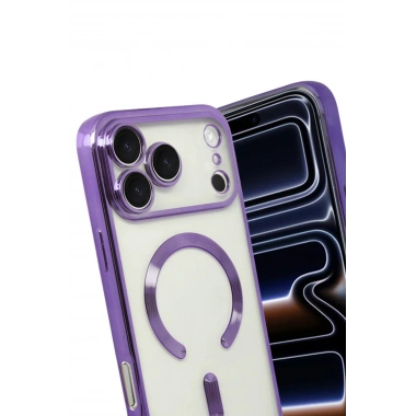 Mey İthalat®   iPhone 17 Pro Kross Magneticsafe Kapak - Mor