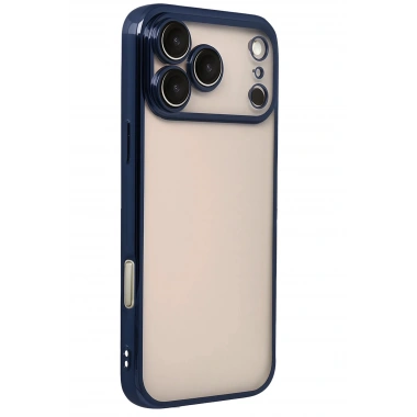 Mey İthalat®   iPhone 17 Pro  Lensli Silikon - Lacivert