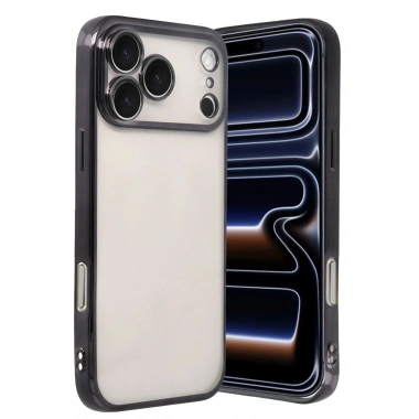 Mey İthalat®   iPhone 17 Pro  Lensli Silikon - Siyah