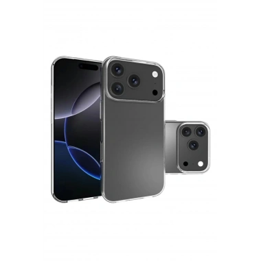 Mey İthalat®   iPhone 17 Pro Lüx Şeffaf Silikon - Şeffaf
