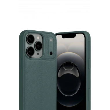 Mey İthalat®   iPhone 17 Pro Max Auto Focus Kapak - Koyu Yeşil
