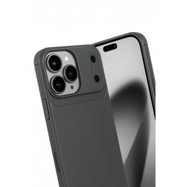 Mey İthalat®   iPhone 17 Pro Max Auto Focus Karbon Kapak - Gri