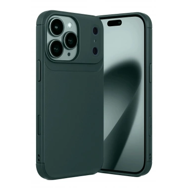Mey İthalat®   iPhone 17 Pro Max Auto Focus Karbon Kapak - Koyu Yeşil