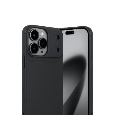 Mey İthalat®   iPhone 17 Pro Max Auto Focus Karbon Kapak - Siyah
