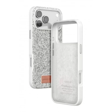 Mey İthalat® iPhone 17 Pro Max Bright Simli Kapak - Beyaz