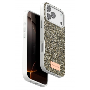 Mey İthalat®   iPhone 17 Pro Max Bright Simli Kapak - Çöl Titanyum