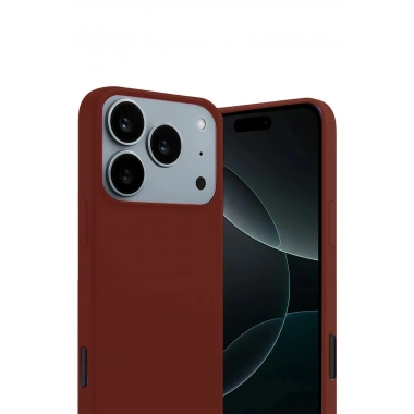 Mey İthalat®   iPhone 17 Pro Max First Silikon - Bordo