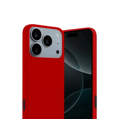Mey İthalat®   iPhone 17 Pro Max First Silikon - Kırmızı